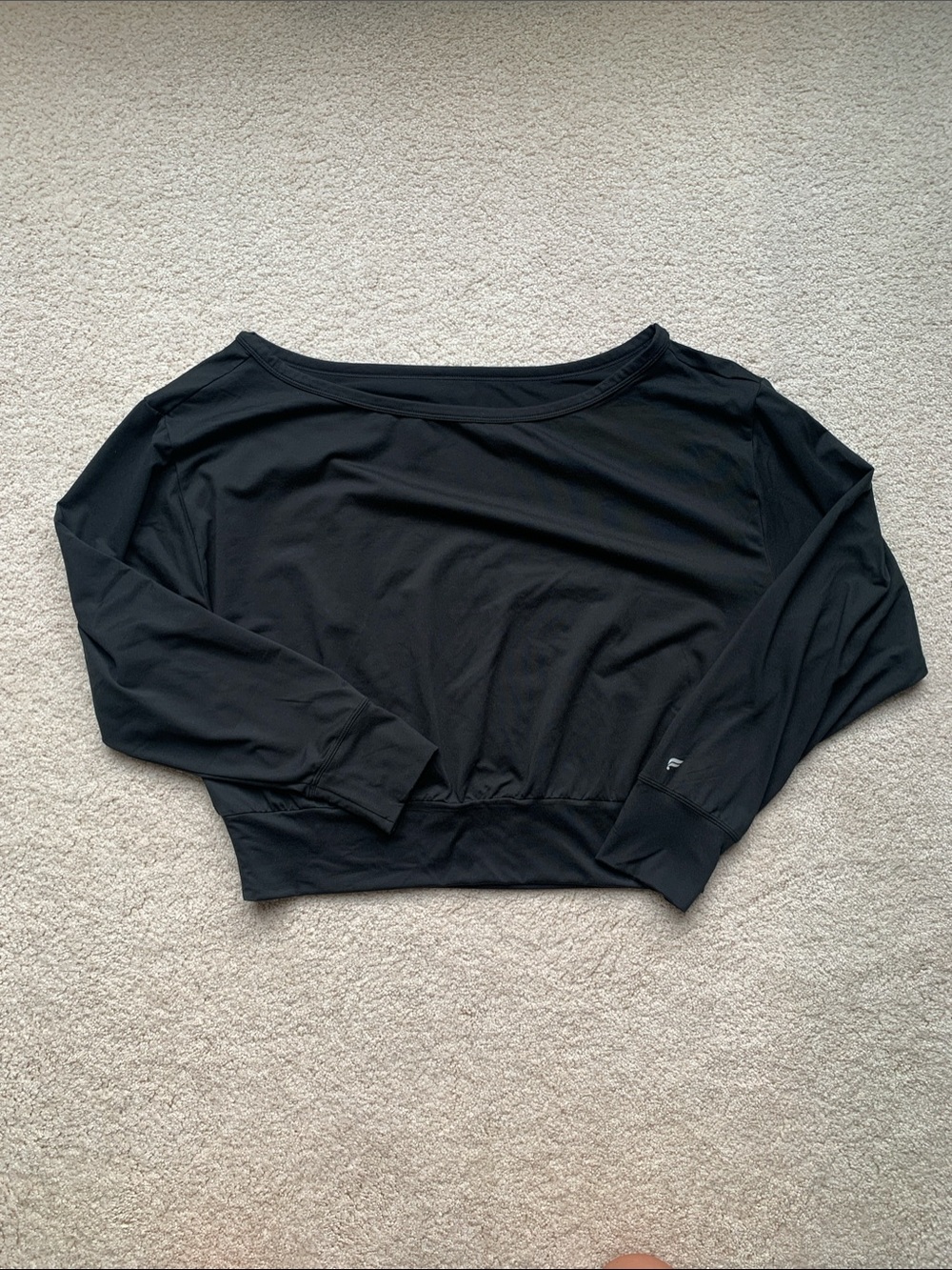 Fabletics Cloud Jersey Off-Shoulder Sweatshirt